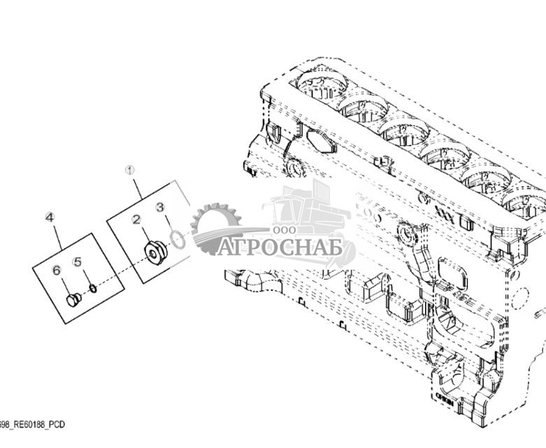 2698 Фитинги нагревателя охлаждающей жидкости двигателя - ST348491 81.jpg